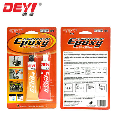 30 minutes de résine adhésive Epoxy AB colle 2 composant rapport noir et blanc 1:1