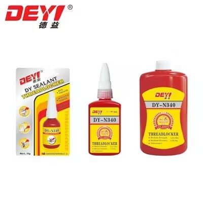 DEYI DY-N340 Adhésif de verrouillage de filetage à durcissement rapide - Colle d'étanchéité à viscosité moyenne pour raccords et bouchons métalliques