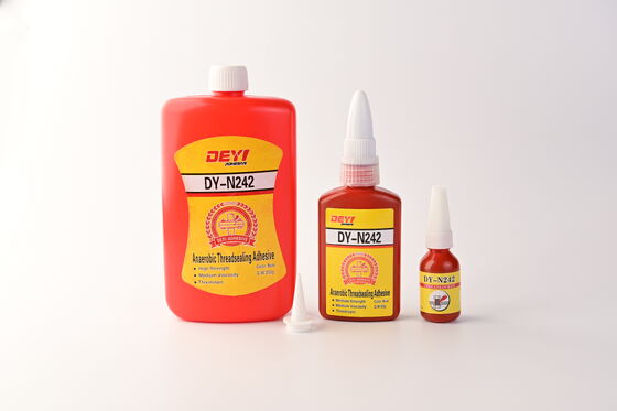 DEYI DY-N242 Threadlocker bleu à résistance moyenne - Adhésif anaérobie pour le verrouillage et l'étanchéité à vis M6-M36