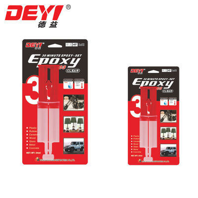 30 minutes de durcissement rapide Collage époxy AB injectable résine résistante à l'eau adhésive haute résistance pour la réparation de lampes LED