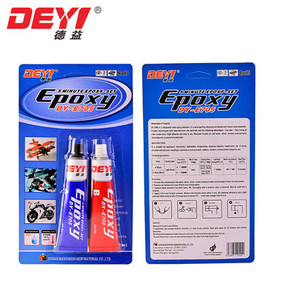 5 minutes de durcissement rapide de la colle époxy Gel noir et blanc pour les machines électriques