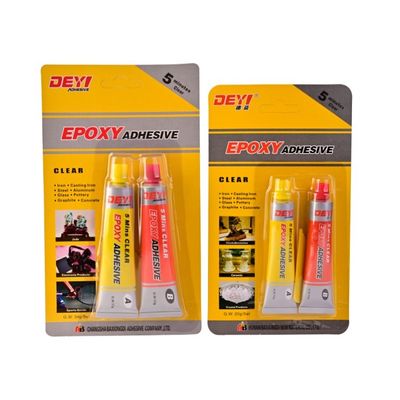 Seringues à durcissement rapide Résine claire Epoxy AB Collage pour jouets en céramique et en bois