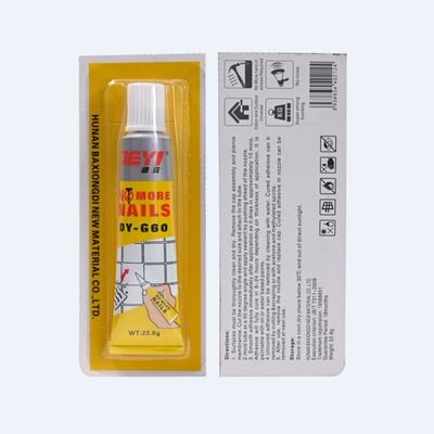 Adhésif pour ongles liquide blanc en porcelaine pour la résistance aux intempéries dans les reliures de construction