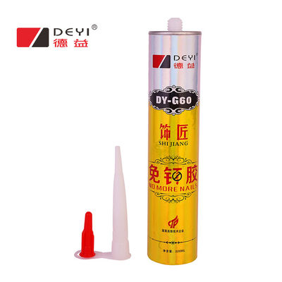 Construction d'adhésif polyvalent pour le mur photo sans ongles Collage liquide sans ongles