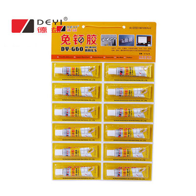 Construction d'adhésif polyvalent pour le mur photo sans ongles Collage liquide sans ongles