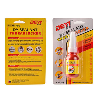 Threadlocker adhésif anaérobie à haute résistance rouge pour fixation industrielle