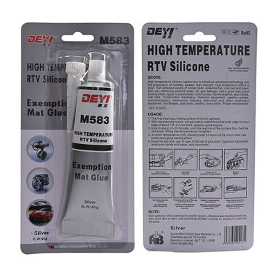 Fabricant de joints RTV haut en silicone gris de petit tube avec certificat RoHS