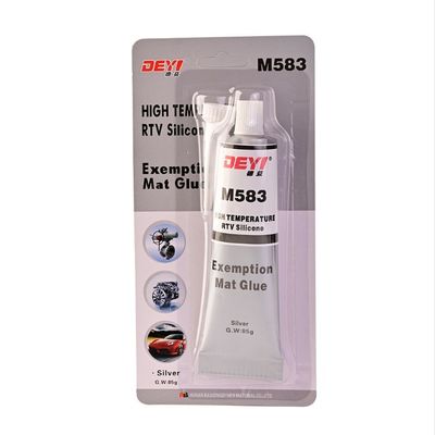 Fabricant de joints RTV haut en silicone gris de petit tube avec certificat RoHS