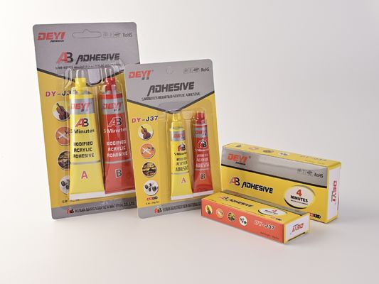 Adhésif acrylique super modifié pour pièces automobiles vert clair A et rouge clair B