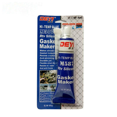 85g RTV adhésif pour joints en silicone pour tube Pack acide bleu étancheur 12 mois de durée de conservation