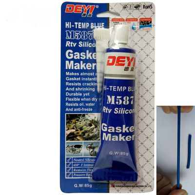 85g RTV adhésif pour joints en silicone pour tube Pack acide bleu étancheur 12 mois de durée de conservation