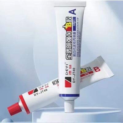 Matériau principal acrylique cristallin AB adhésif pour une forte adhérence au PVC