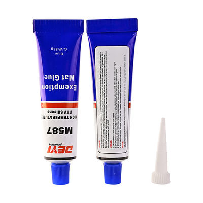 Fabricant de joints de silicone RTV résistant à l'huile à haute température en bleu avec certificat SGS