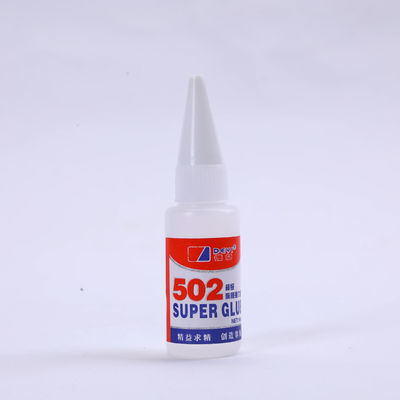 Solution d'adhérence instantanée Clair 502 Super Glue Adhésif certifié ISO SGS ROHS MSDS