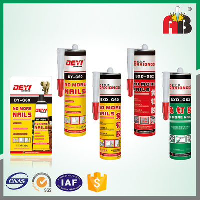 Anti-Fongique Adhésion forte Pas plus de clous Construction adhésif sans colle liquide
