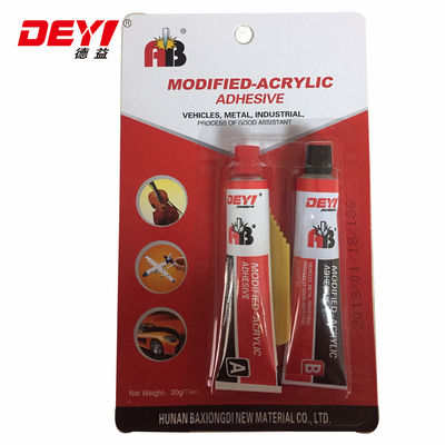 Adhésif acrylique modifié au gel métallique liquide avec viscosité CPS 25 degrés 4000-6000