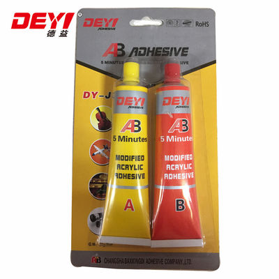 Adhésif acrylique modifié au gel métallique liquide avec viscosité CPS 25 degrés 4000-6000