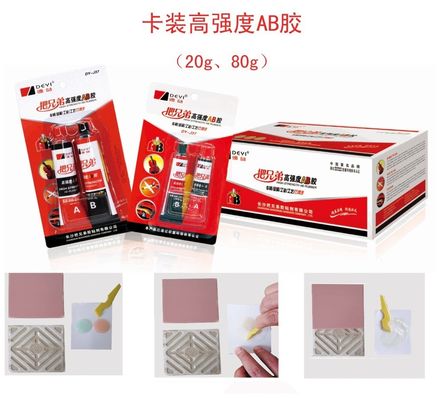 Adhésif acrylique modifié AB personnalisé pour le travail du bois résistant à -30 à 120 températures