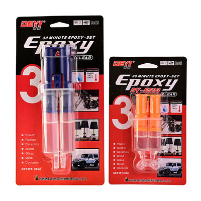 Collage époxy AB transparent résistant aux températures élevées avec une durée de conservation de 12 mois pour une forte liaison