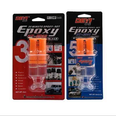 Collage époxy AB transparent résistant aux températures élevées avec une durée de conservation de 12 mois pour une forte liaison