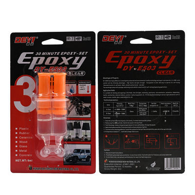 Collage époxy AB transparent résistant aux températures élevées avec une durée de conservation de 12 mois pour une forte liaison