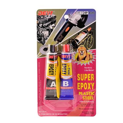 Collage époxy AB transparent résistant aux températures élevées avec une durée de conservation de 12 mois pour une forte liaison