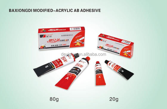 DEYI Classic Modified Acrylic AB Adhésif pour le collage des métaux et des plastiques avec durcissement initial de 5 minutes