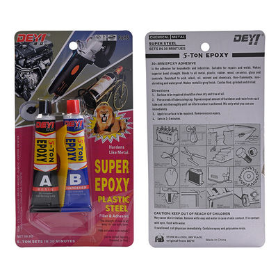 Heat Resistant (-60 to +100°C) Epoxy AB Glue with Touch Dry in 30 Minutes and Full Cure in 24 Hours