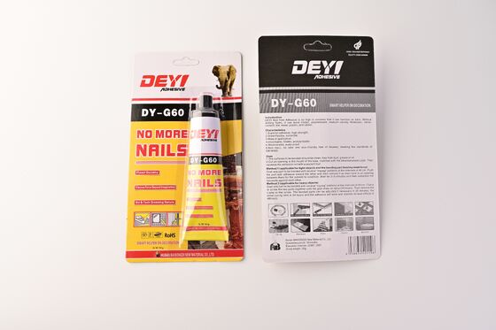 Adhésif de construction flexible et imperméable ¥ DEYI DY-G60 Strong Bonding Pas plus de colle pour miroirs et panneaux muraux
