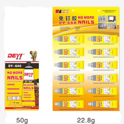 Adhésif de construction flexible et imperméable ¥ DEYI DY-G60 Strong Bonding Pas plus de colle pour miroirs et panneaux muraux