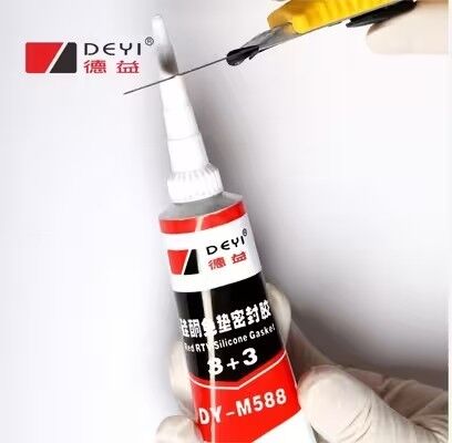 Adhésif de mastic à hautes températures de fabricant de joint de silicone de RTV rouge à hautes températures pour l'automobile