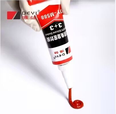 Adhésif de mastic à hautes températures de fabricant de joint de silicone de RTV rouge à hautes températures pour l'automobile