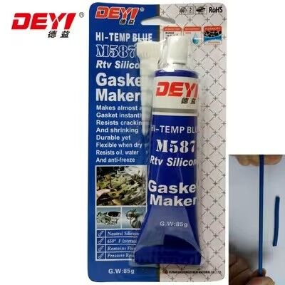 Black RTV Silicone Gasket Maker Tube Sealant Adhesive High Temperature For Meter Automotive