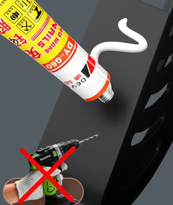 Mastic adhésif blanc 320 ml colle de construction à forte capacité de charge pour mur intérieur