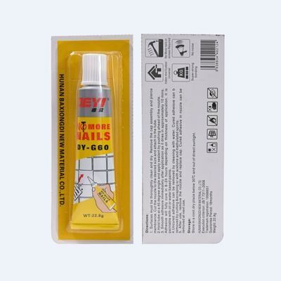 Mastic fort adhésif blanc de construction de liaison d'ongle liquide blanc de porcelaine pour l'installation de tuile