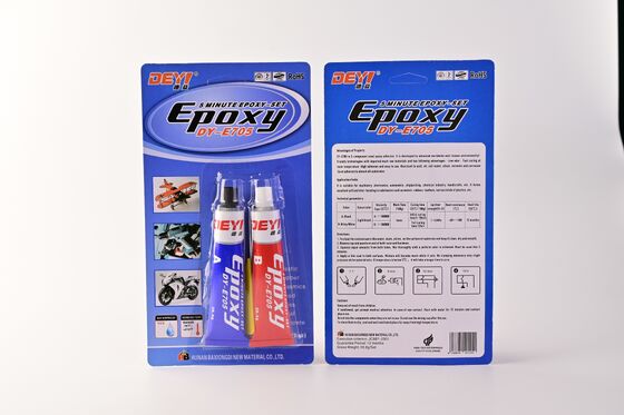 5 min de durcissement rapide Collage de gel époxy noir et blanc adhésif isolant à haute résistance pour la réparation d'équipements électriques